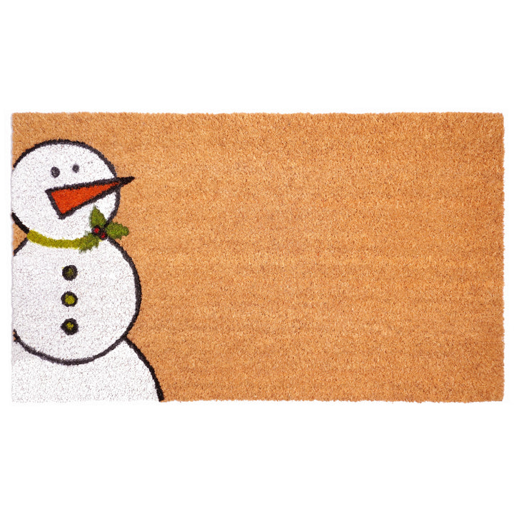 Winter Snowman Doormat Natural / 30"x48"
