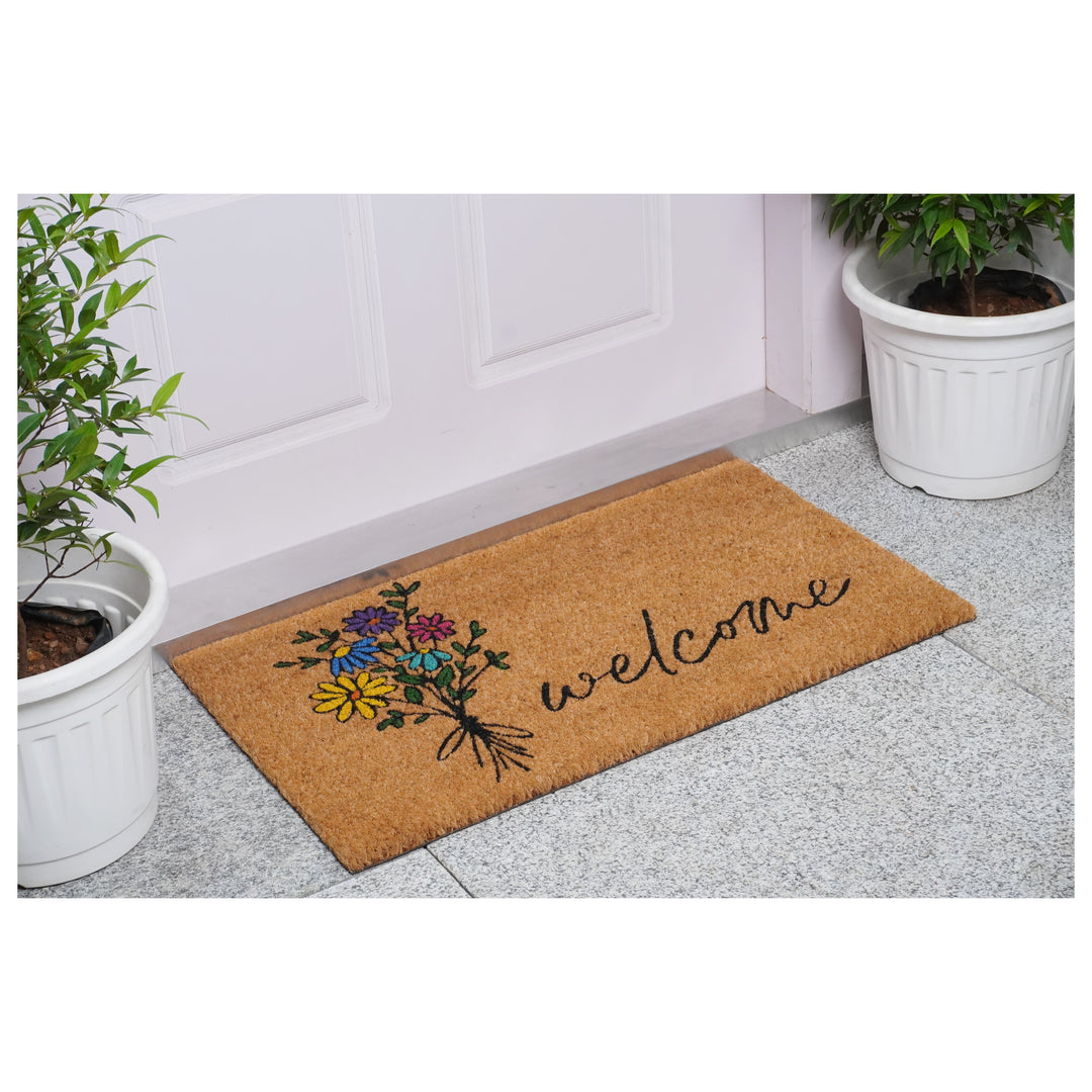 Spring Flowers Bouquet Doormat 17"x29"