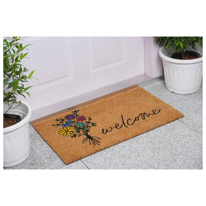 Spring Flowers Bouquet Doormat 17"x29"