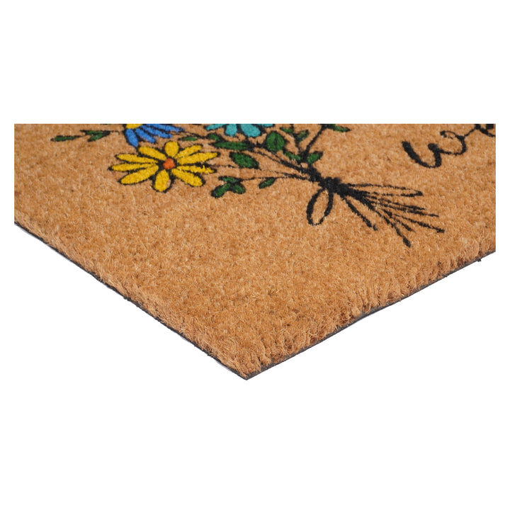 Spring Flowers Bouquet Doormat 17"x29"