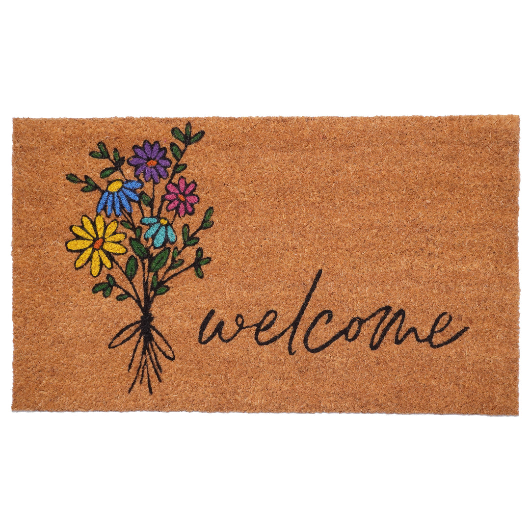 Spring Flowers Bouquet Doormat 17"x29"