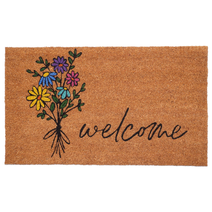Spring Flowers Bouquet Doormat 17"x29"