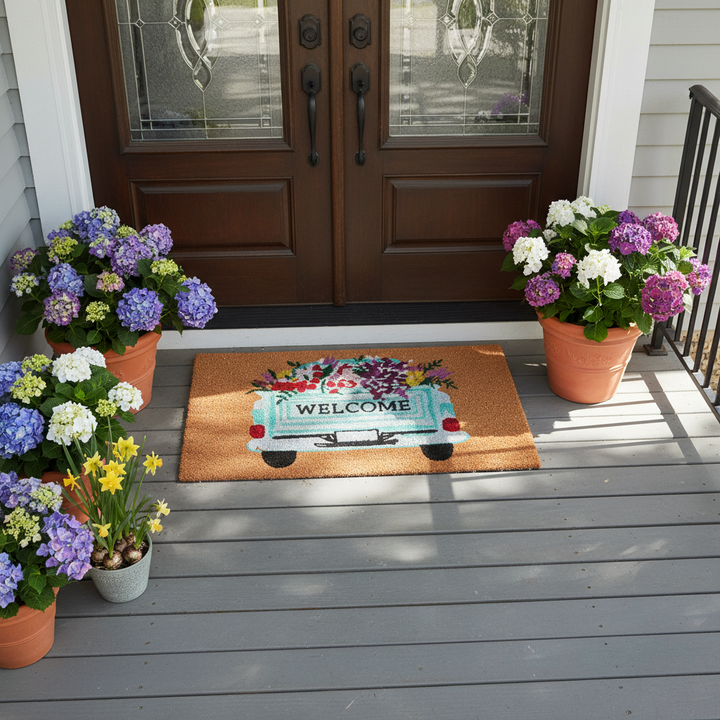 Farm Fresh Flowers Doormat