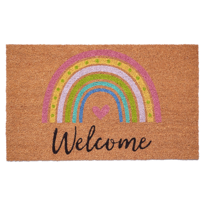 Rainbow Welcome Doormat 17"x29"