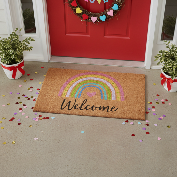 Rainbow Welcome Doormat