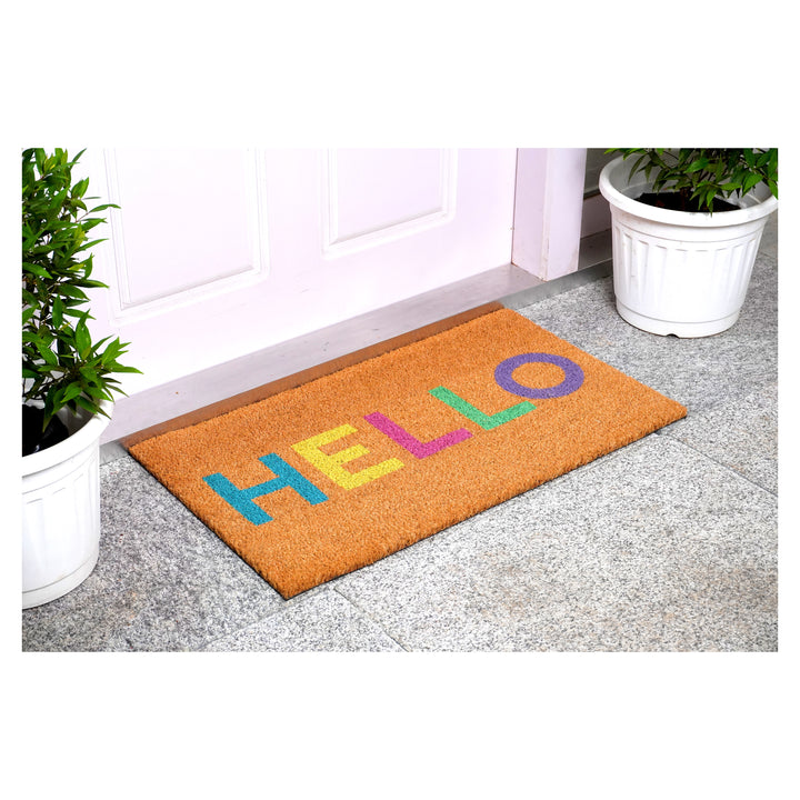 Contemporary Hello Doormat 17"x29"