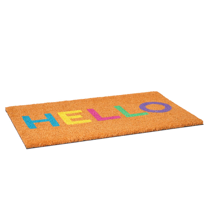 Contemporary Hello Doormat 17"x29"