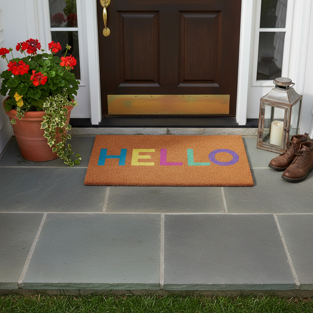 Contemporary Hello Doormat