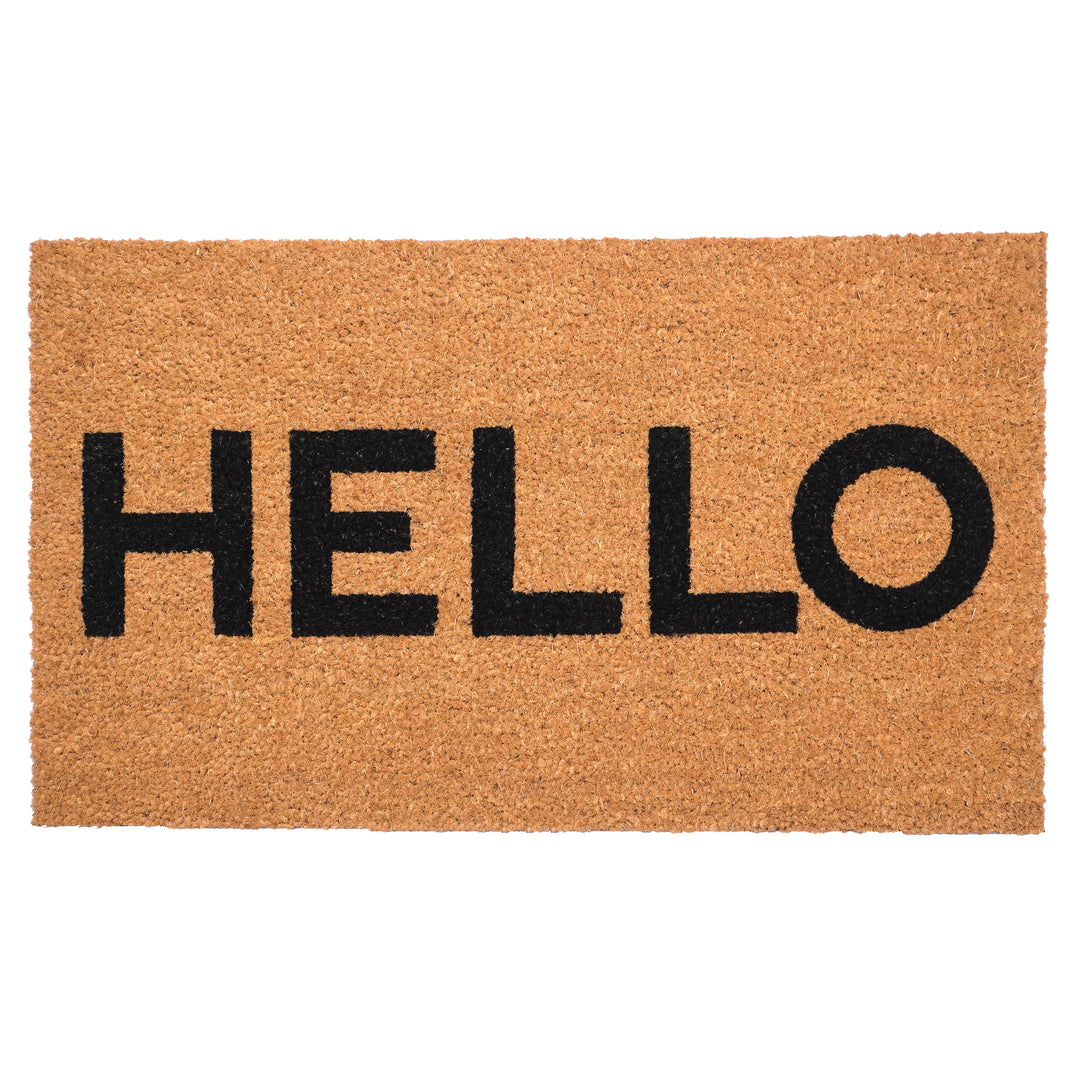 Contemporary Black Hello 24"x48"