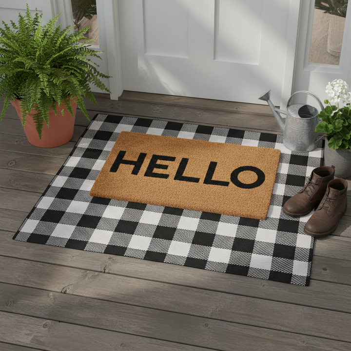Contemporary Hello Doormat