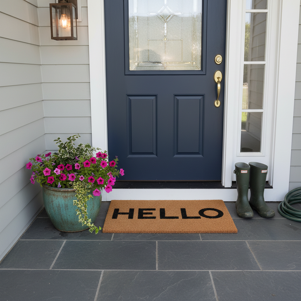 Contemporary Hello Doormat