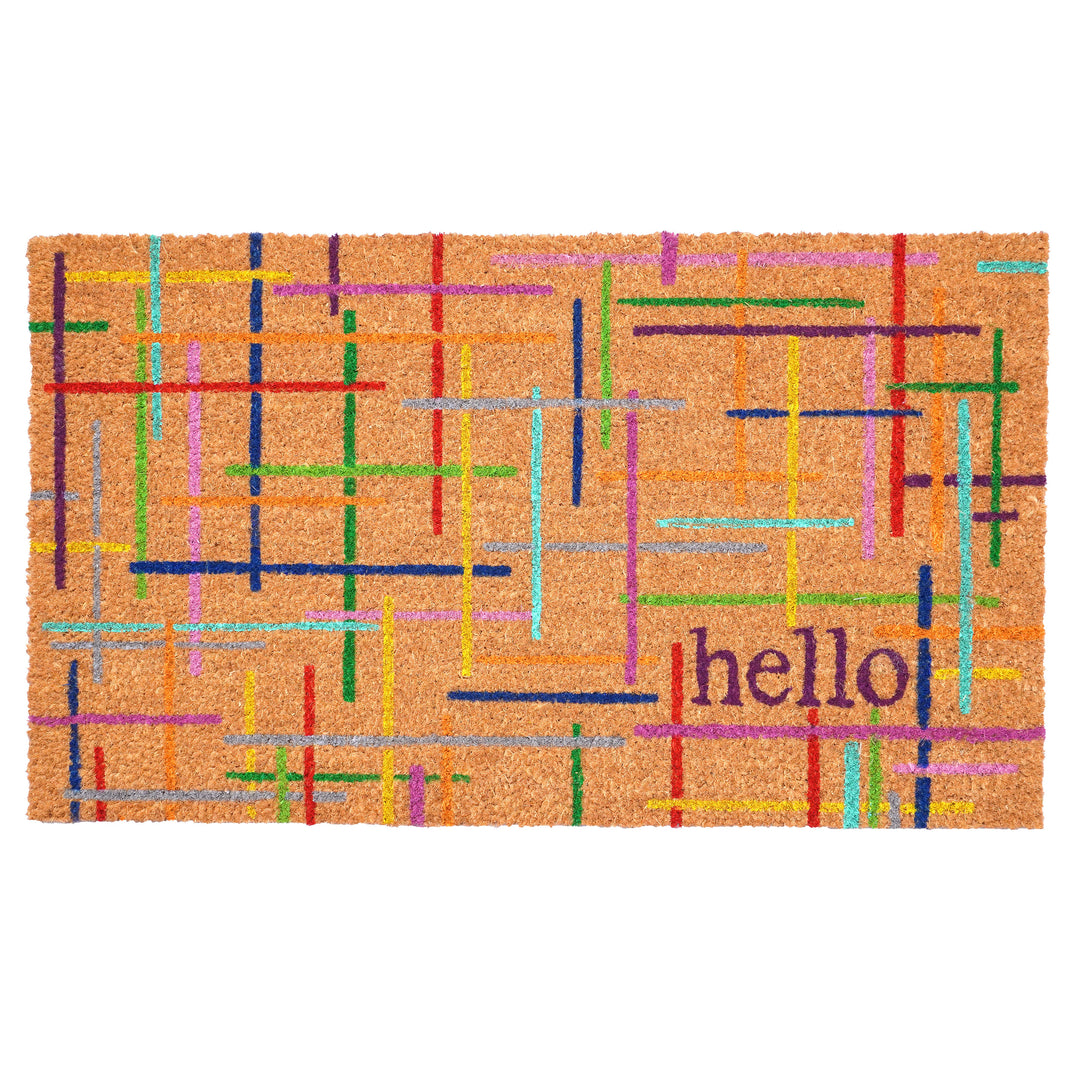 Colorful Lines Doormat 17"x29"