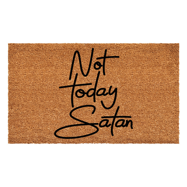 Not Today Satan Doormat 36"x72"
