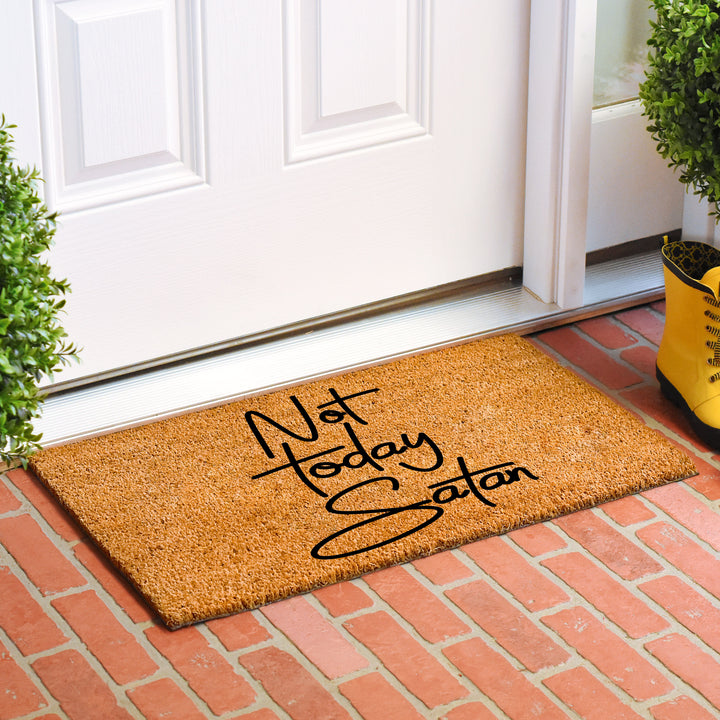 Not Today Satan Doormat 36"x72"