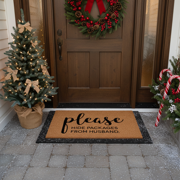 Hide Packages From Husband Doormat