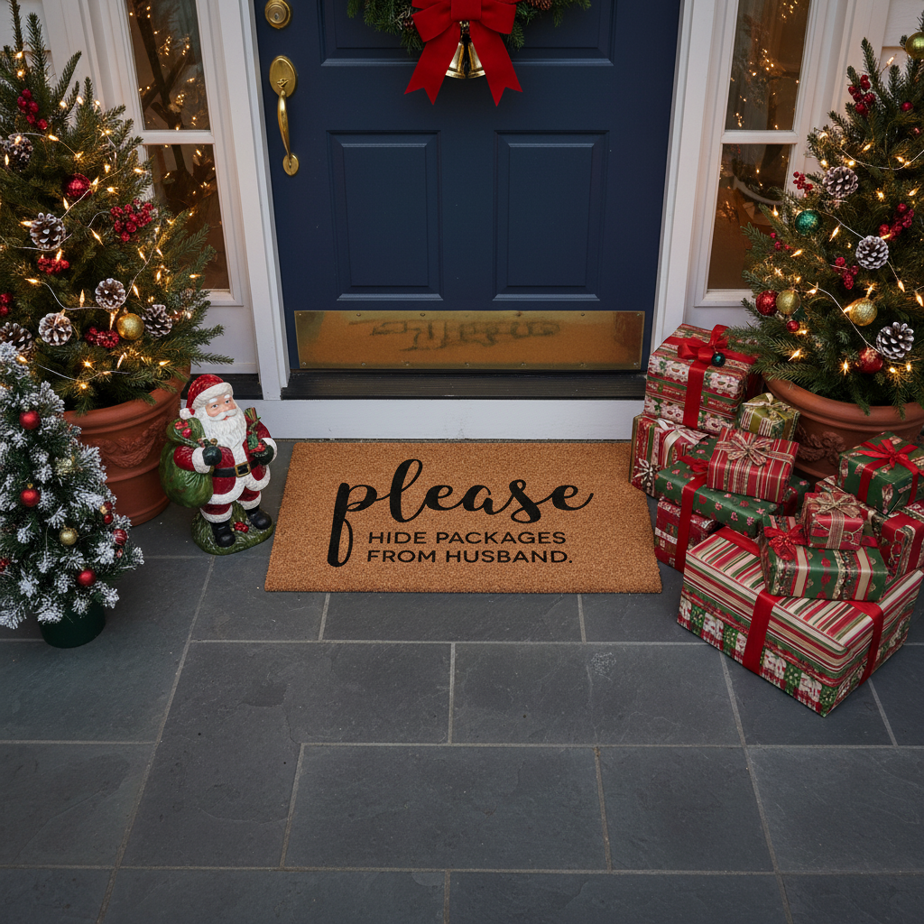 Hide Packages From Husband Doormat