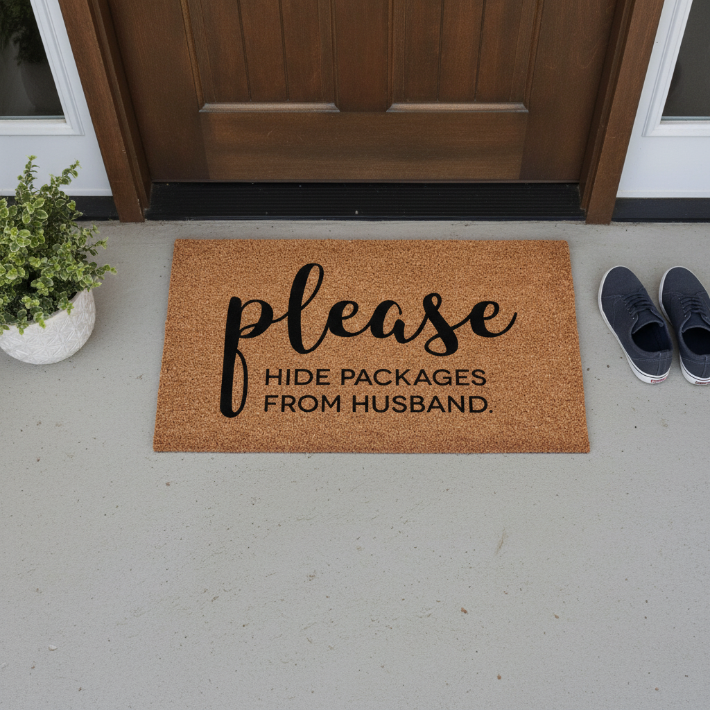 Hide Packages From Husband Doormat