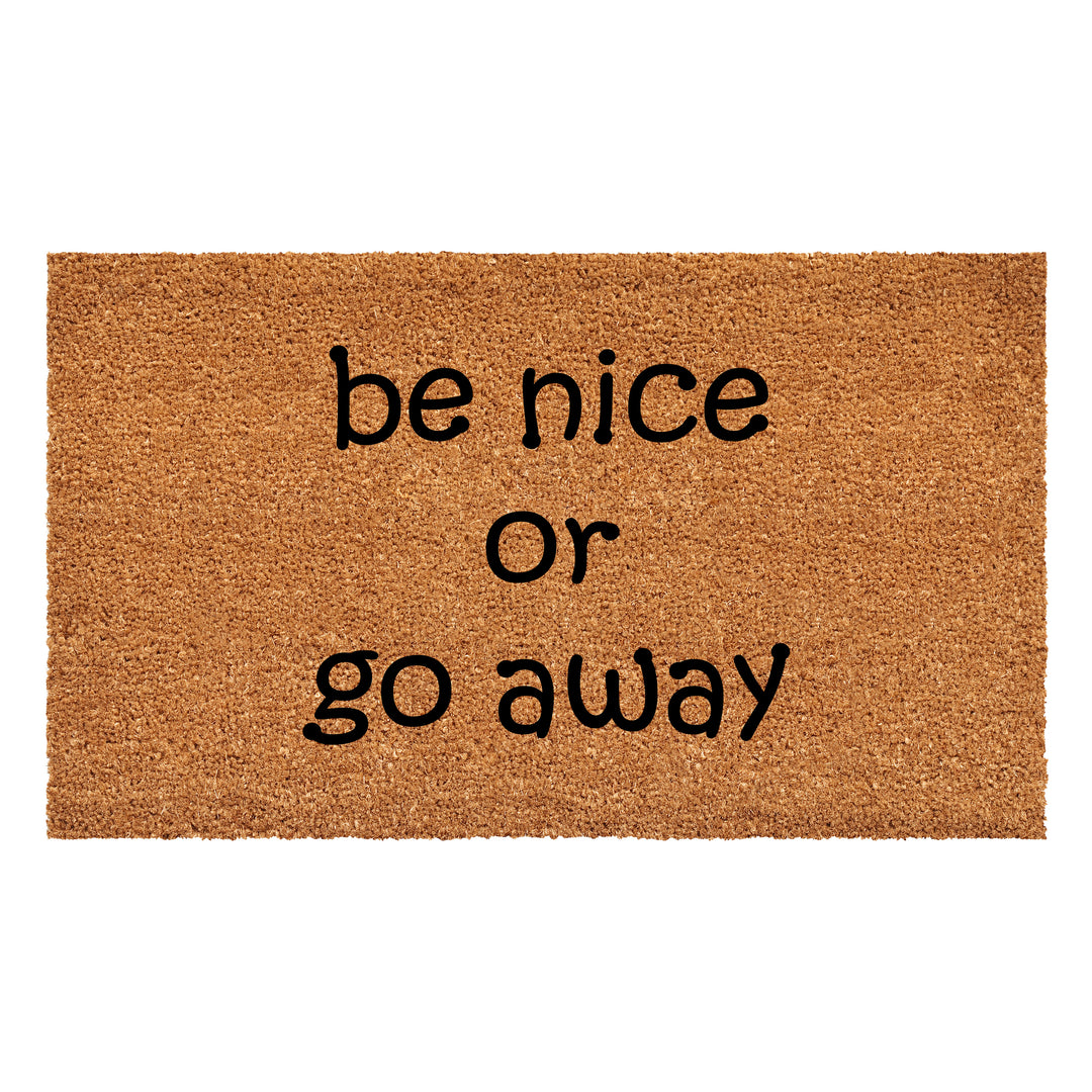 Be Nice Or Go Away Doormat 36"x72"