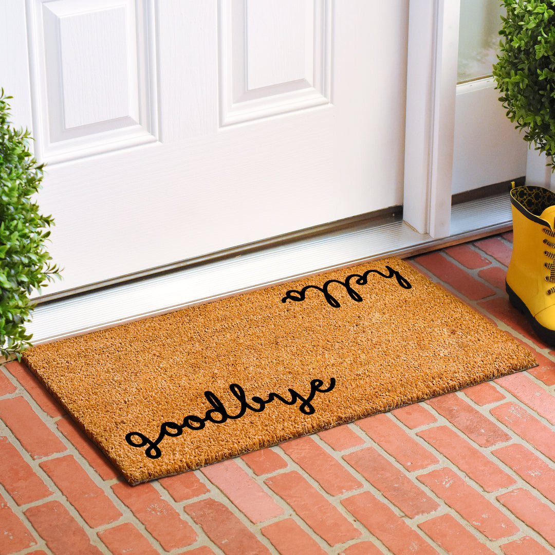 Hello Goodbye Doormat 17"x29"
