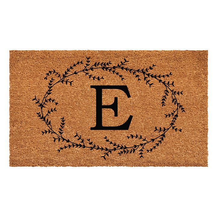 Rustic Leaf Vine Monogrammed Doormat  17"x29" 17"x29" / E