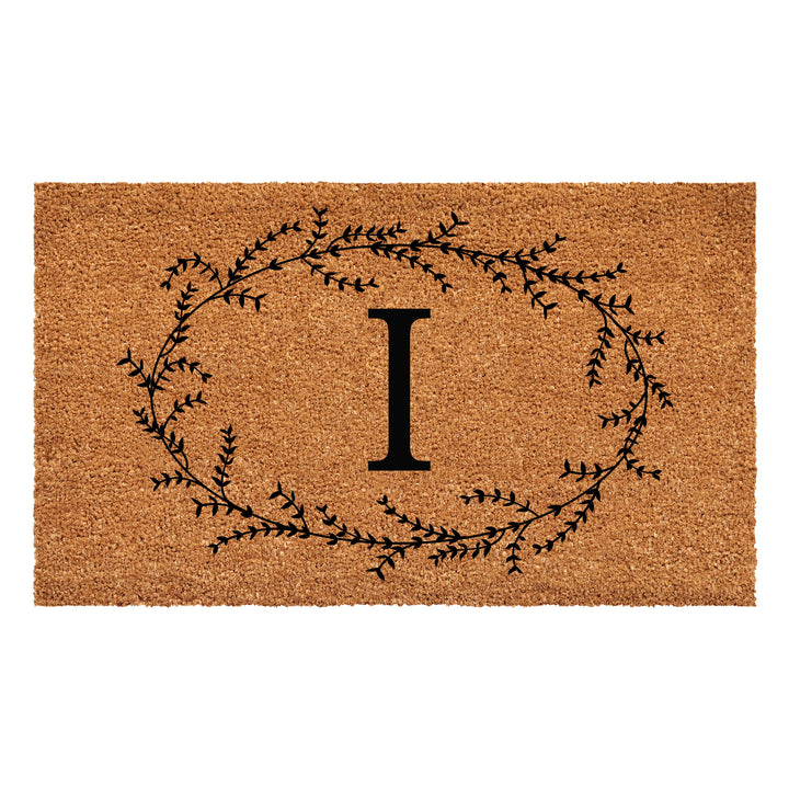 Rustic Leaf Vine Monogrammed Doormat [Larger Sizes]