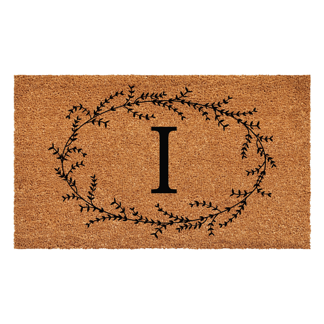 Rustic Leaf Vine Monogrammed Doormat  17"x29" 17"x29" / I