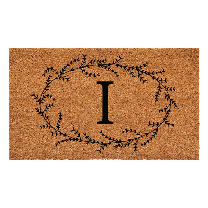 Rustic Leaf Vine Monogrammed Doormat  17"x29" 17"x29" / I