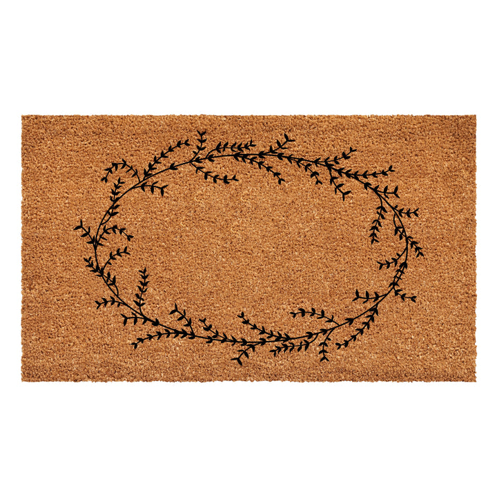 Rustic Leaf Vine Monogrammed Doormat  17"x29" 17"x29" / N