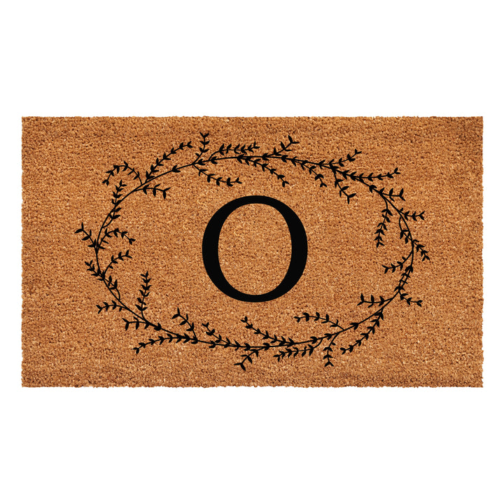 Rustic Leaf Vine Monogrammed Doormat [Larger Sizes]