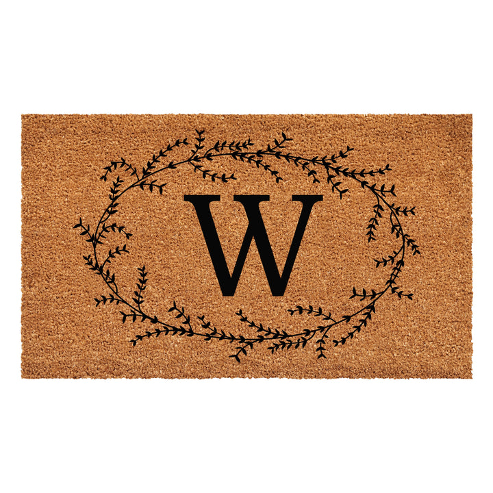 Rustic Leaf Vine Monogrammed Doormat  17"x29" 17"x29" / W