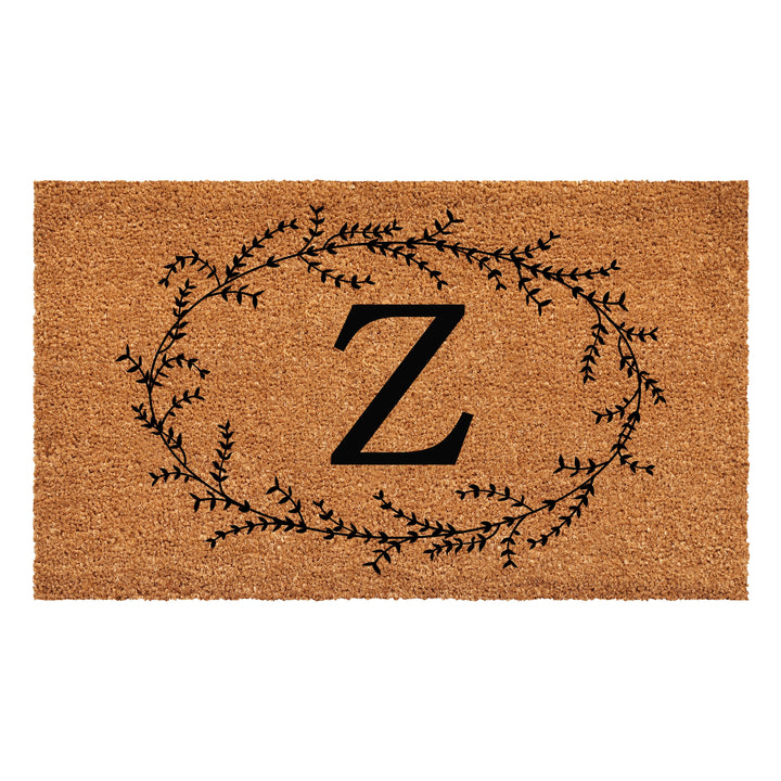 Rustic Leaf Vine Monogrammed Doormat  17"x29" 17"x29" / Z