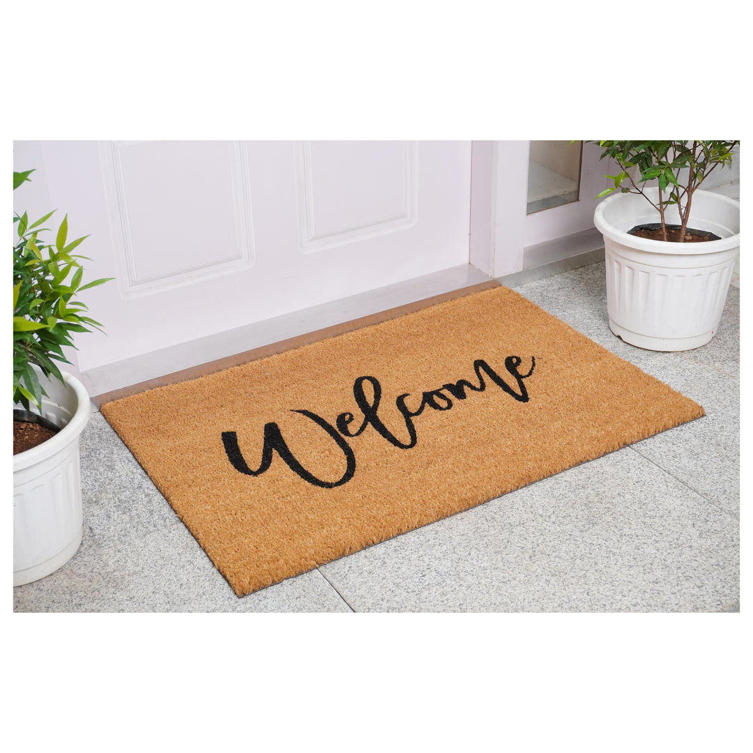 Cursive Welcome Doormat 17"x29"