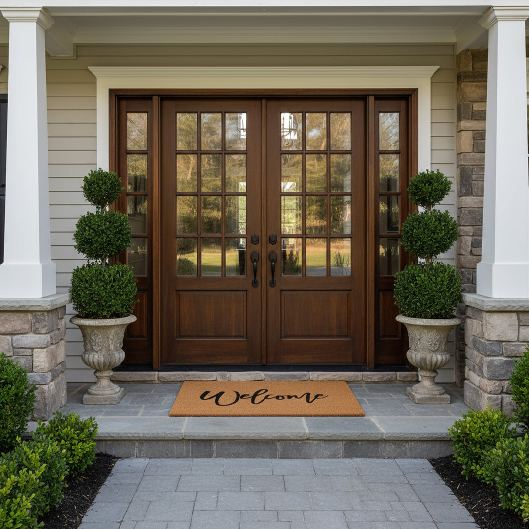 Cursive Welcome Doormat