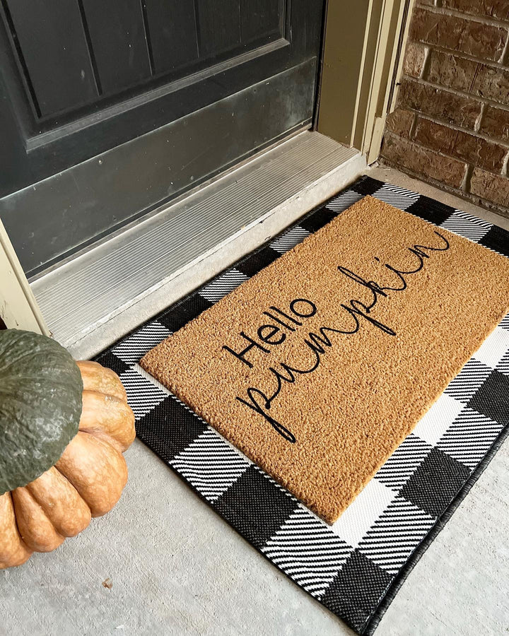 Hello Pumpkin Doormat