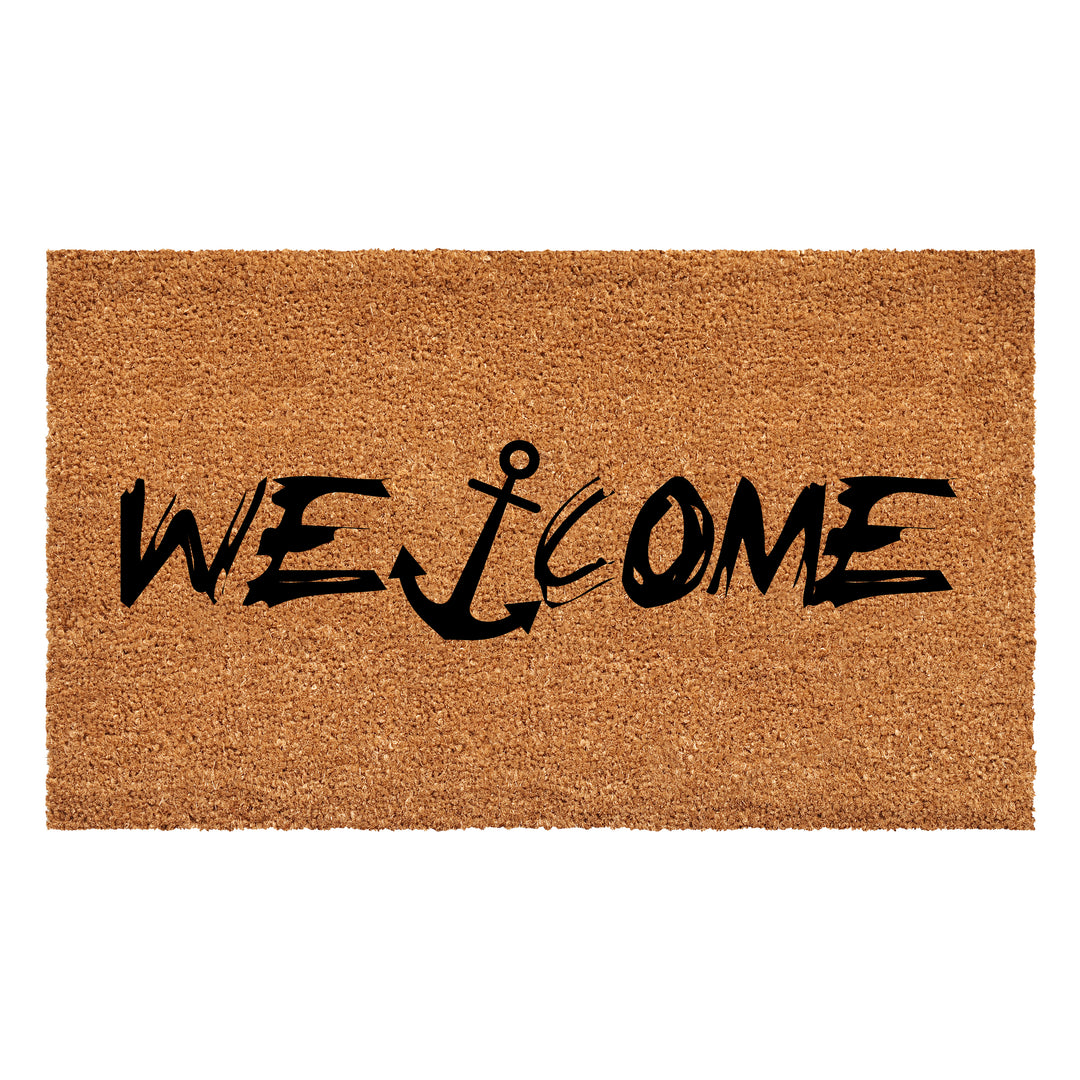 Nautical Anchor Welcome Doormat 17"x29"