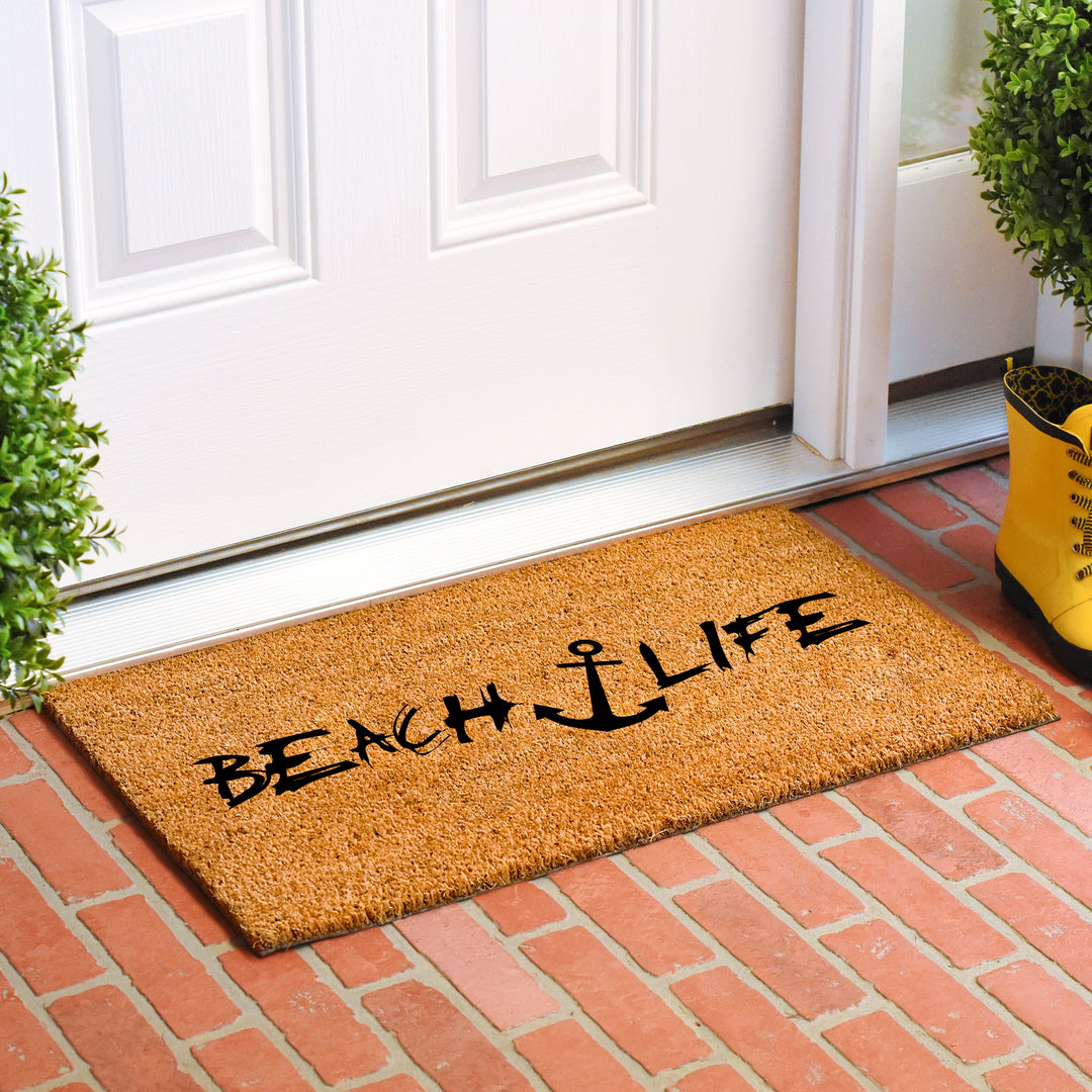 Beach Life Anchor Doormat 30"x48"