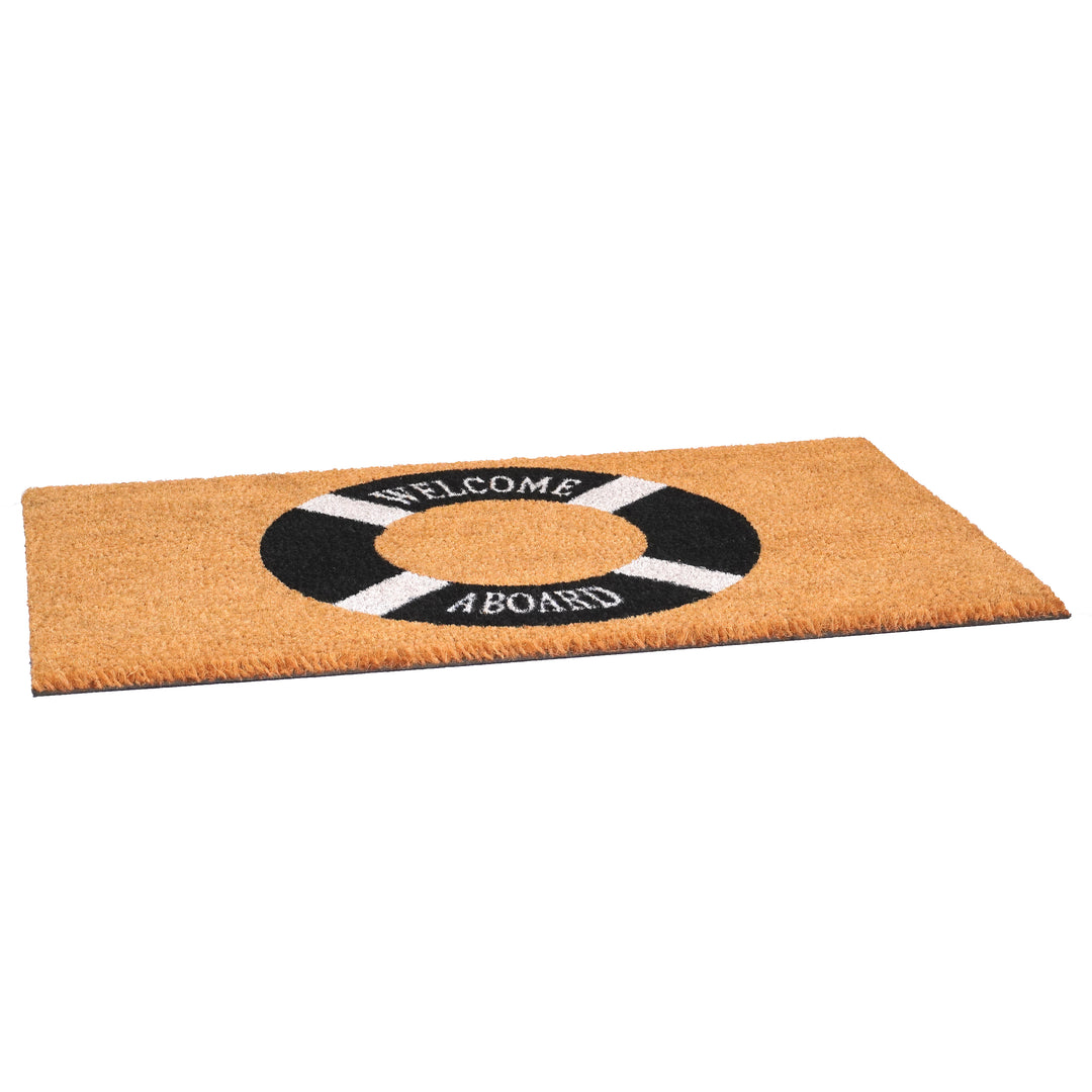 Welcome Aboard Buoy Doormat 17"x29"