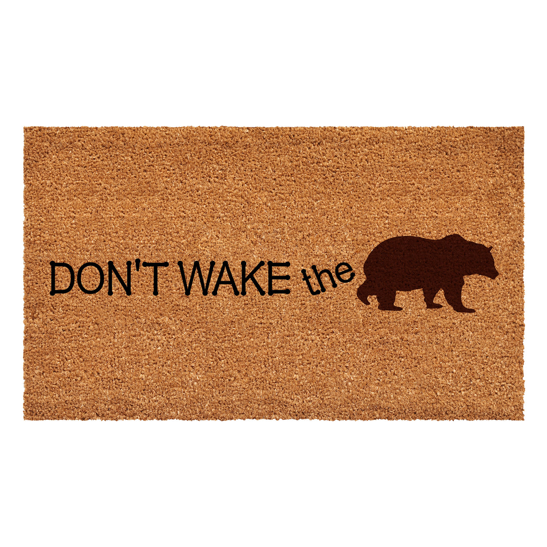 Don鈥檛 Wake The Bear Doormat 17"x29"