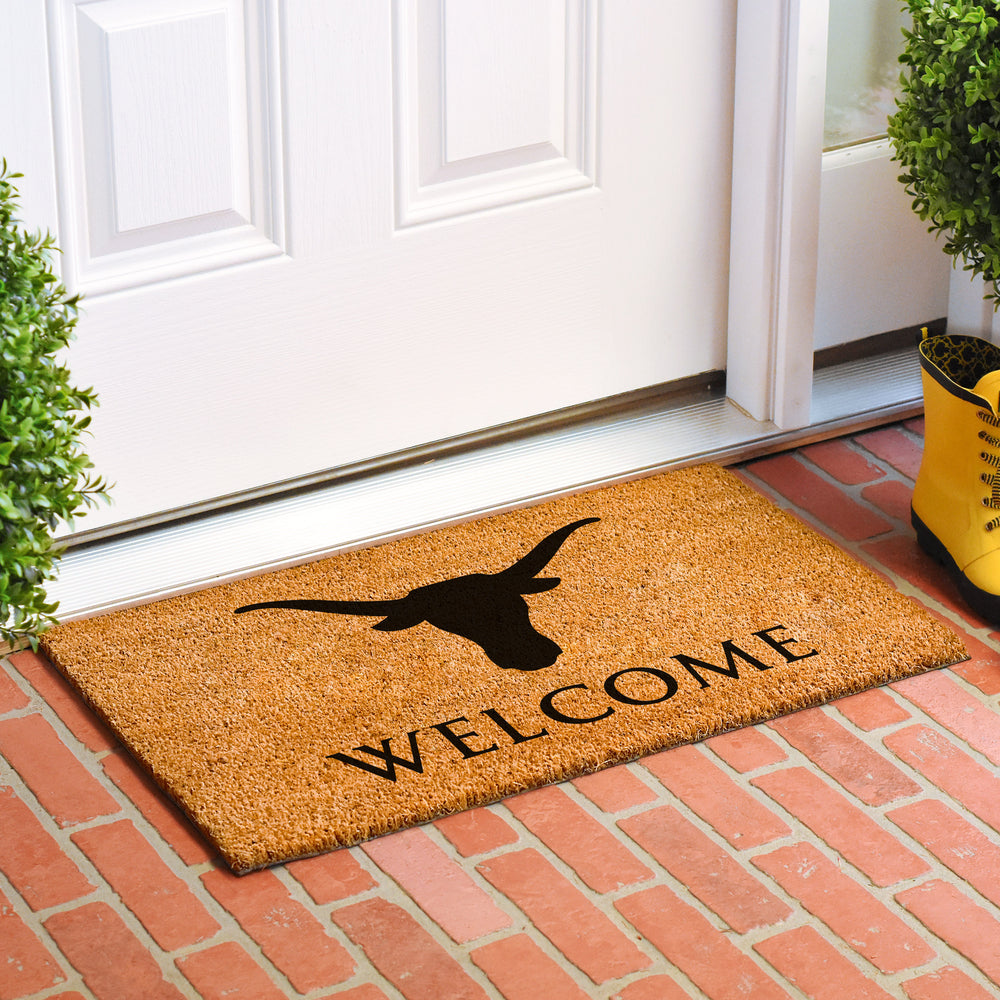 Longhorn Welcome Doormat 30"x48"