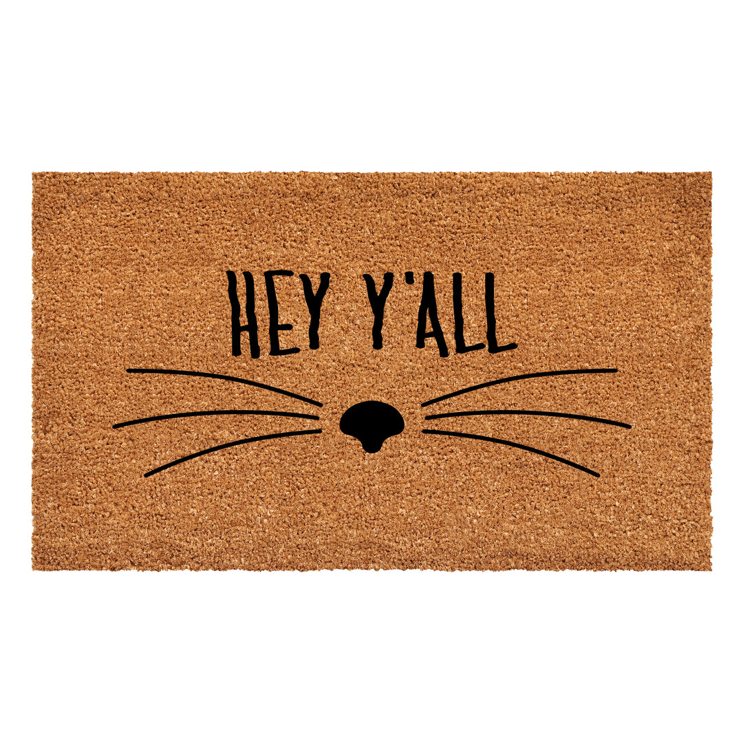 Hey Yall Whiskers Doormat 36"x72"