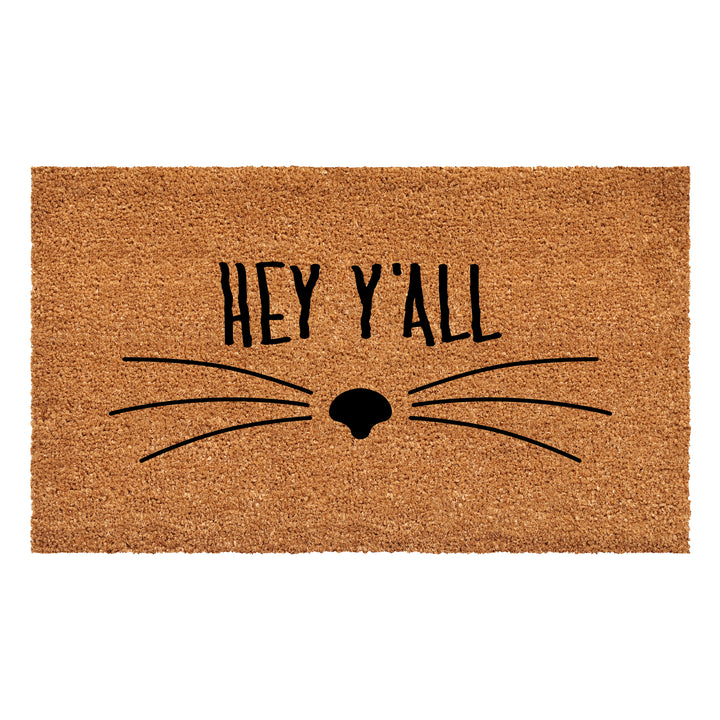 Hey Yall Whiskers Doormat 36"x72"