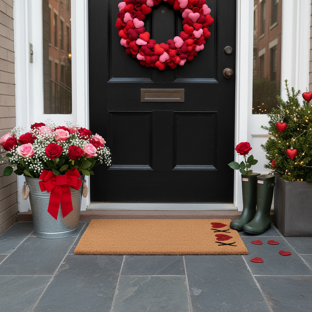 Vertical XOXO Doormat