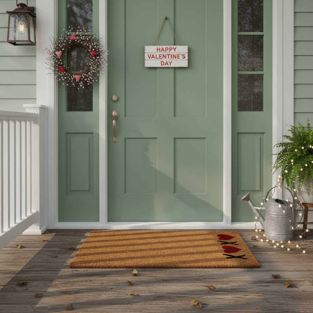 Vertical XOXO Doormat