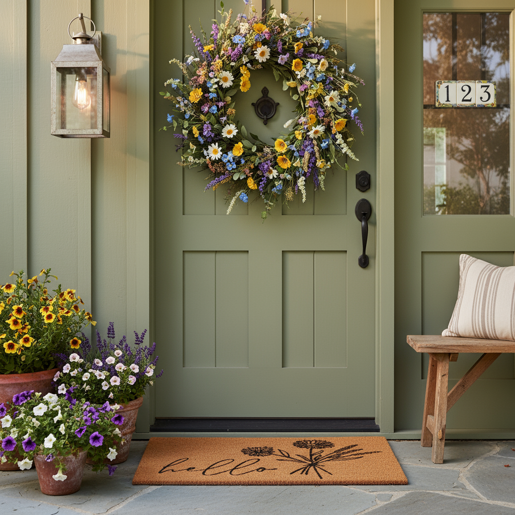 Wildflower Bouquet Doormat