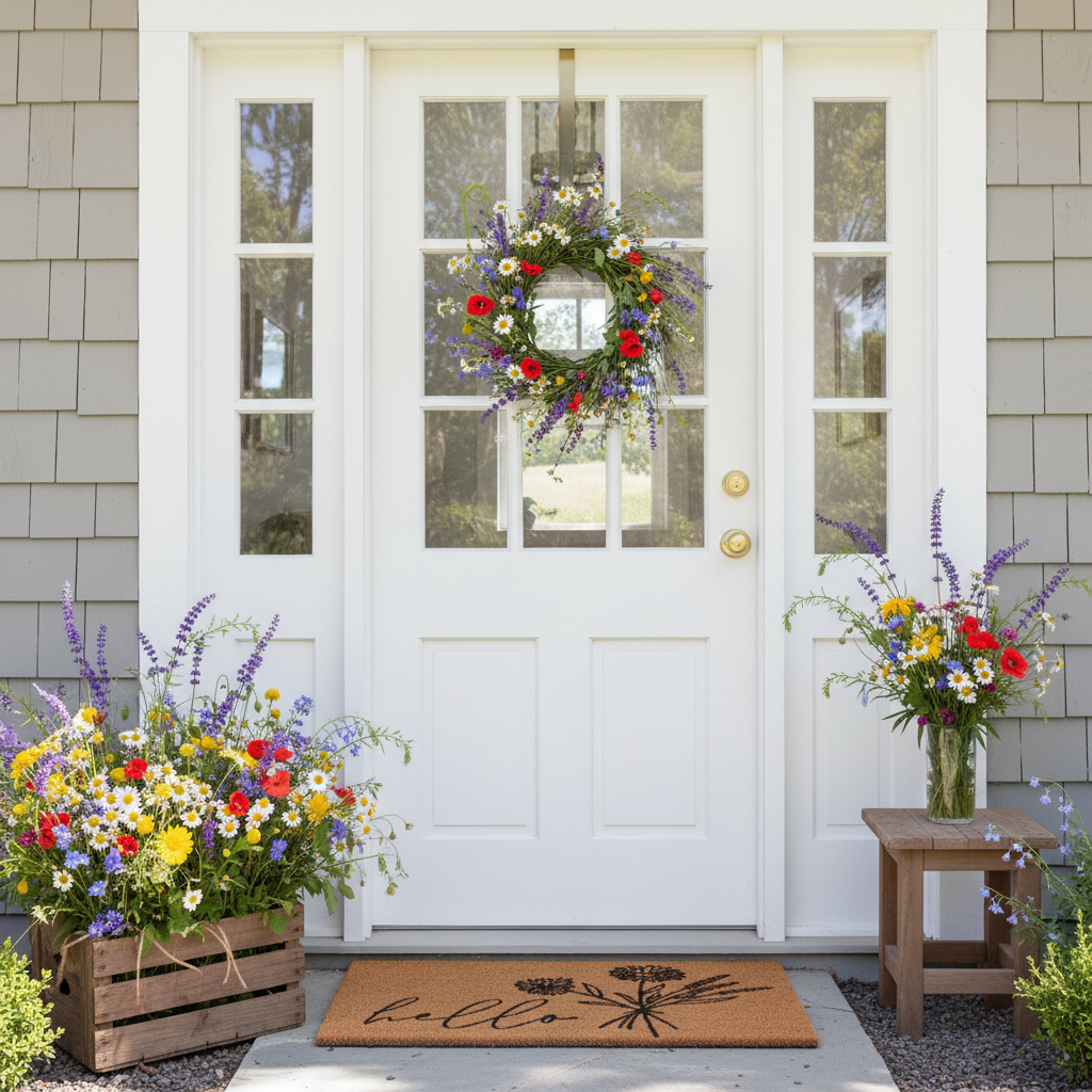 Wildflower Bouquet Doormat
