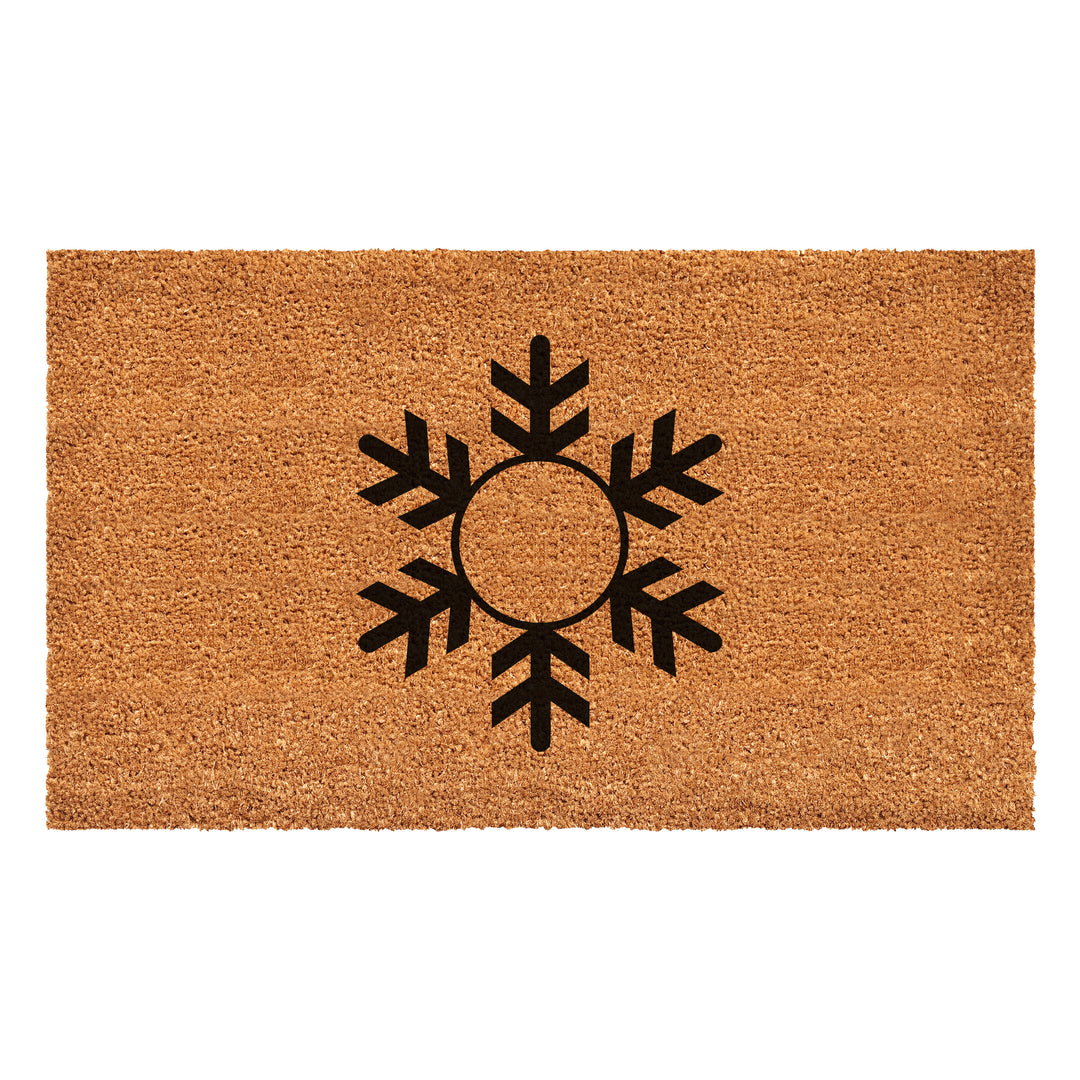 Snowflake Monogram Doormat