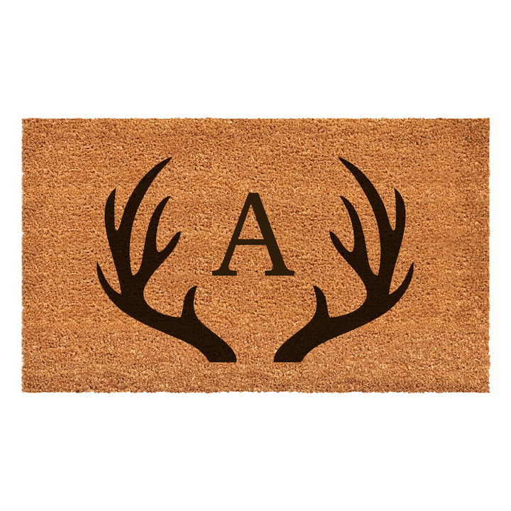 Antler Monogram Doormat 17"x29" 17"x29" / A