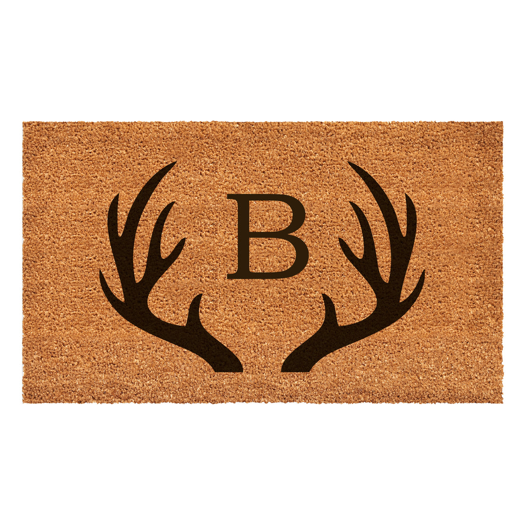 Antler Monogram Doormat 17"x29" 17"x29" / B