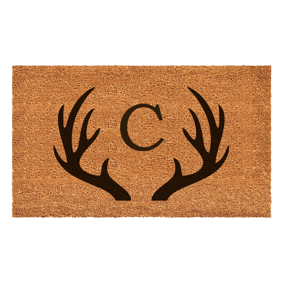 Antler Monogram Doormat 17"x29" 17"x29" / C