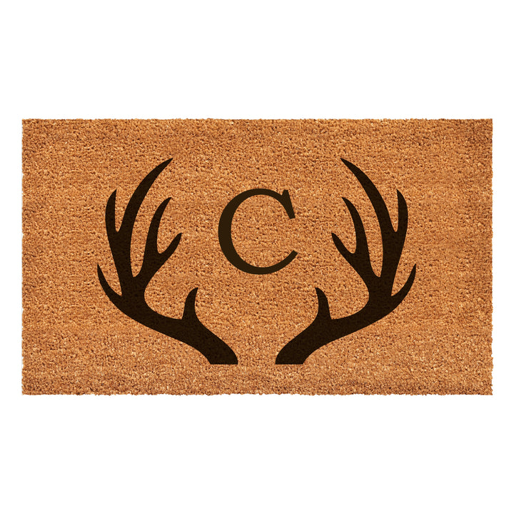 Antler Monogram Doormat 17"x29" 17"x29" / C
